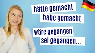 Deutsche Grammatik Konjunktiv I Vergangenheit  indirekte Rede│B2C2 [upl. by Doelling]