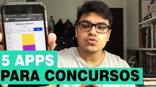 5 APLICATIVOS PARA CONCURSEIROS [upl. by Candi918]