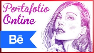 Como hacer un PORTAFOLIO digital online  BEHANCE [upl. by Nodle]