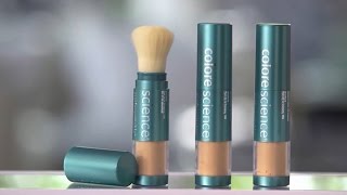 How to Use Colorescience Sunforgettable Mineral Sunscreen Brush  LovelySkin [upl. by Ledarf689]