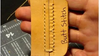 7 Different Ways to Stitch Leather by Hand [upl. by Nnylarat465]