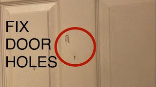 How to Fix Holes in Interior Doors [upl. by Debra]