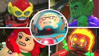 LEGO DC SuperVillains  All Story Bosses [upl. by Ayatal]