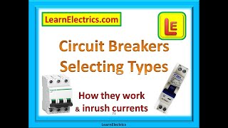 CIRCUIT BREAKER TYPES  How they work and inrush currents [upl. by Joshua]