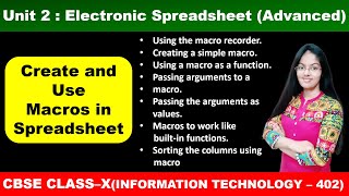 Create and Use Macros in Spreadsheet  Macros in OpenOffice Calc  Class 10 Information Technology [upl. by Jeane]