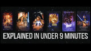 Star Wars Summary  Episodes 16 Explained in 9 Minutes [upl. by Giselbert]