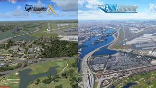 Airport Scenery FSX vs FS2020  Microsoft Flight Simulator 2020 [upl. by Ennovoj]