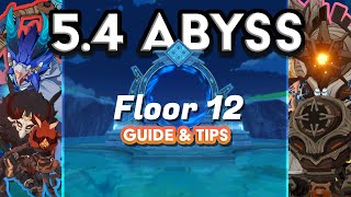 Guide and Tips on BEATING Floor 12  54 Spiral Abyss  Genshin Impact [upl. by Enimaj182]