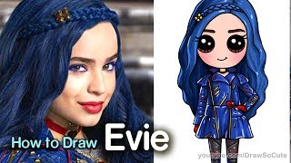 How to Draw Evie  Disney Descendants 2 [upl. by Simonne]