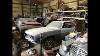 Massive Musclecar Barn Find Cars And Parts Hoard Found In Iowa [upl. by Nesrac]