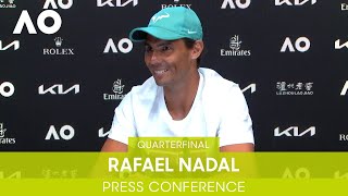 Rafael Nadal Press Conference QF  Australian Open 2022 [upl. by Yelnahs494]