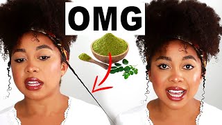 3 WAYS TO USE MORINGA FOR MASSIVE HAIR GROWTH MORINGA OIL DEEP CONDITIONER amp SUPERFOOD [upl. by Erb955]