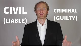 Explained Civil Law vs Criminal Law [upl. by Aileahcim]