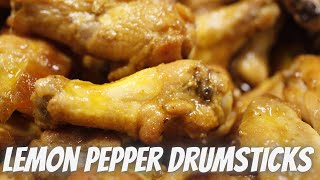 AIR FRIED LEMON PEPPER DRUMSTICKS  How to cook lemon pepper drumsticks in Air Fryer shorts [upl. by Ardath]