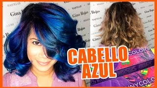 CABELLO AZUL FANTASÍA  Blue Hair Fantasy tutorial CabelloFantasia [upl. by Enirrok]