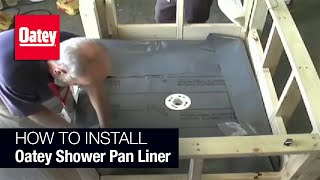 How to Install Oatey Shower Pan Liner [upl. by Drauode461]