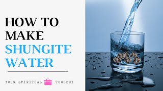 How To Make Shungite Water [upl. by Ahtibat]