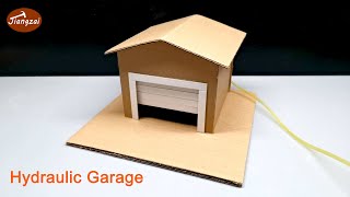 How to Make a Mini Hydraulic Garage from cardboard  DIY Cardboard Car Garage [upl. by Neit124]