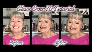 Glam Over 70 Makeup Tutorial [upl. by Alesram340]