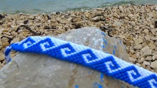 TUTO Bracelet Bresilien vague grecque avancé [upl. by Bodnar]