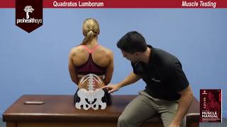 Quadratus Lumborum Muscle Test Vizniak [upl. by Rosdniw]