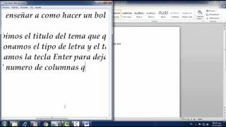 Como hacer un Boletin informativo en Word [upl. by Jana]