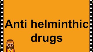 Pharmacology Anti Helminthics MADE EASY [upl. by Ehcram246]