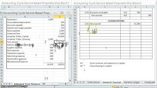 Accounting Cycle Example 2 Journalizing Closing Entries The TwoEntry Method [upl. by Evelin]