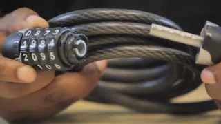 How to reset a Kryptonite Combo Cable [upl. by Audrey]