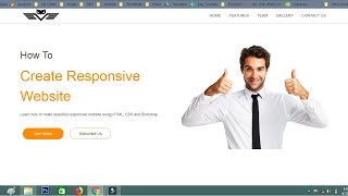 How To Create Website Using HTML CSS Bootstrap  Responsive Website Tutorial [upl. by Ottinger11]