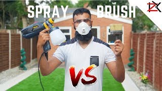 How To Paint Fence Panels  SPRAY VS BRUSH  Wagner Universal W570 Flexio Sprayer Review [upl. by Nishi]