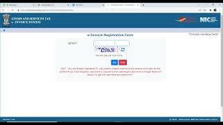 EInvoice RegistrationonPortal [upl. by Liemaj]