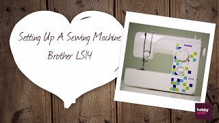 How to Set Up A Basic Sewing Machine  Hobbycraft [upl. by Akinal]