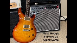 Mesa Boogie Fillmore 25 Demo with PRS Ted McCarty Guitar [upl. by Anirbus]