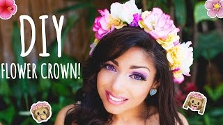 🌸 DIY Flower Crown Headband  EASY 🌸 [upl. by Pollack]