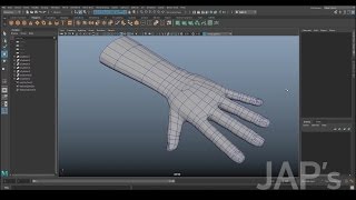 Basic Hand Modelling in Maya [upl. by Trixy]