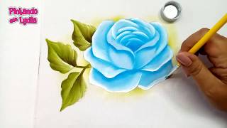 Como Pintar Una Rosa  How To Paint A Rose [upl. by Cordey]