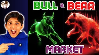 What are a Bull amp Bear Market A Simple Explanation for Kids and Beginners [upl. by Aynna]