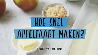 Hoe snel appeltaart maken [upl. by Urias827]