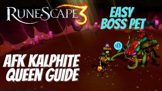 100 AFK Kalphite Queen Boss Guide  RuneScape 3 2021 [upl. by Maegan]