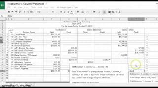 6 Column Worksheet [upl. by Lucania]