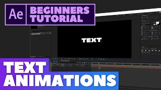 TUTORIAL 3 Easy amp Simple Text Animations  Beginners After Effects [upl. by Gannon]