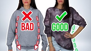 7 Ways You’re Wearing Sweatshirts amp Hoodies WRONG how to fix [upl. by Metsky]