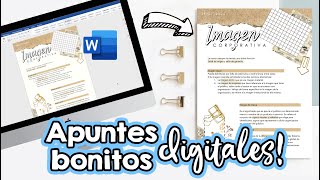 Apuntes bonitos en WORD Clases en línea ✄ Barbs Arenas Art [upl. by Juan793]