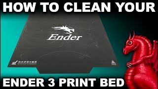 How to Clean the Creality Ender 35 Print Surface [upl. by Aztiram581]