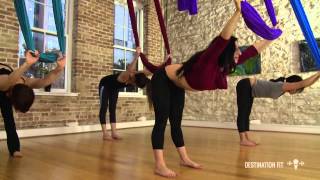 Aerial Hammock Conditioning  FULL Workout  Aerial AsanaYoga  Lydia MichelsonMaverick [upl. by Delmar412]