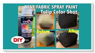 How to Use Tulip Instant Fabric Spray Paint  Product Review [upl. by Ricard177]