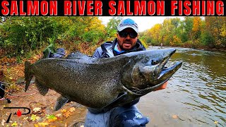 Salmon Fishing New Yorks World Famous Salmon River [upl. by Cassady]