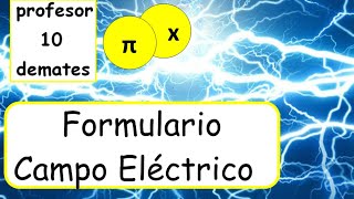 Fórmulas Campo eléctrico parte 1 ley de Coulomb [upl. by Samtsirhc919]