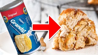 Four 4 Ingredient Recipes Using Canned Biscuits [upl. by Eniroc]